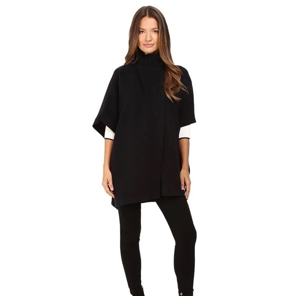 THEORY Palomina Plumose Knit Poncho Sweater - Picture 1 of 9